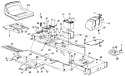 Page G Diagram and Parts List for 135V694H401 1995 Yard Man Lawn Tractor